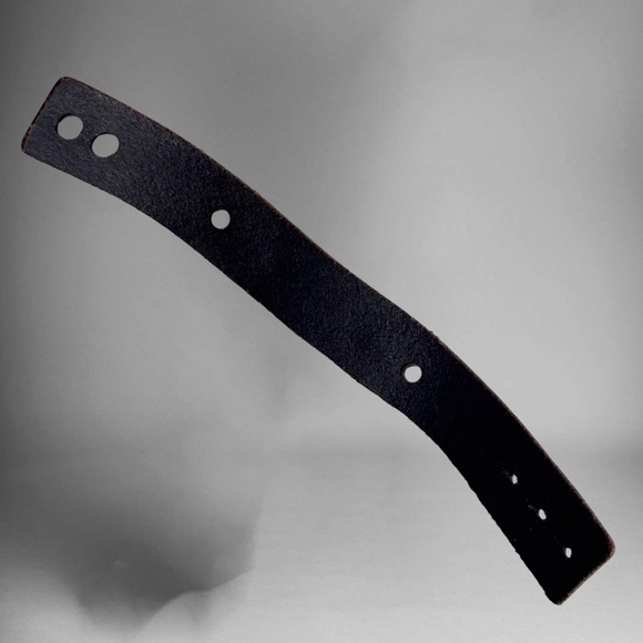 🌼Black Leather Unisex Peace Symbol Bracelet - Picture 8 of 8